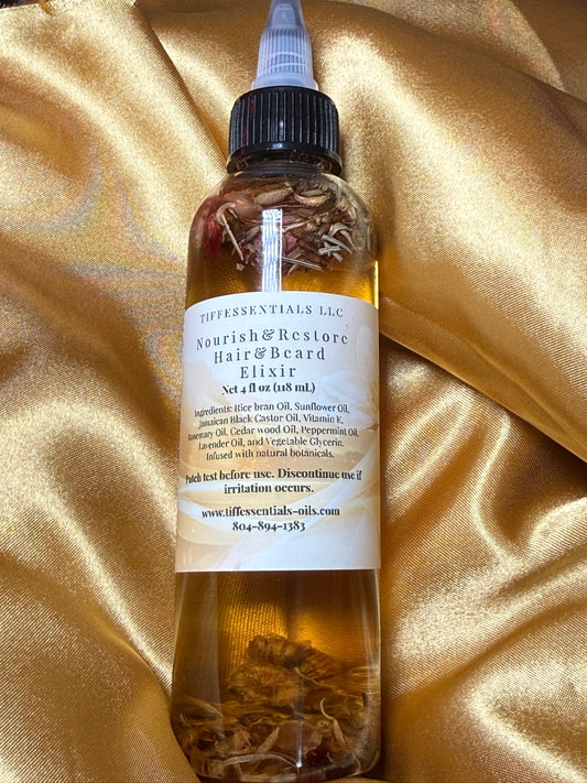 Tiffessential’s Nourish & Restore Hair & Beard  Oil